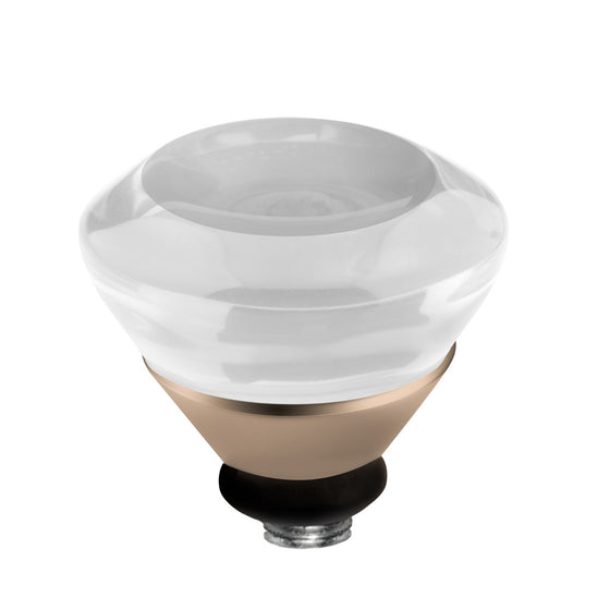 MelanO white/rg interchangeable 10mm round gem - Ellimonelli