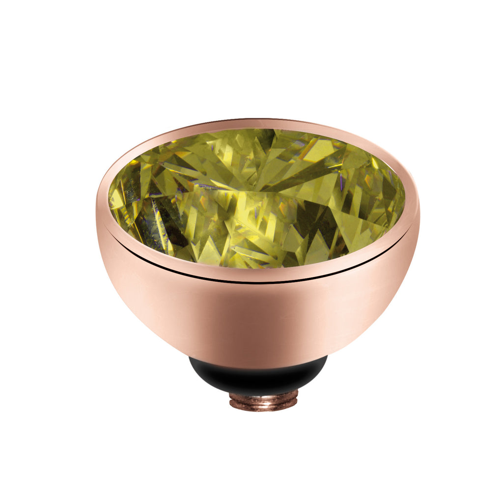 MelanO lime/rg interchangeable 8mm gem - Ellimonelli