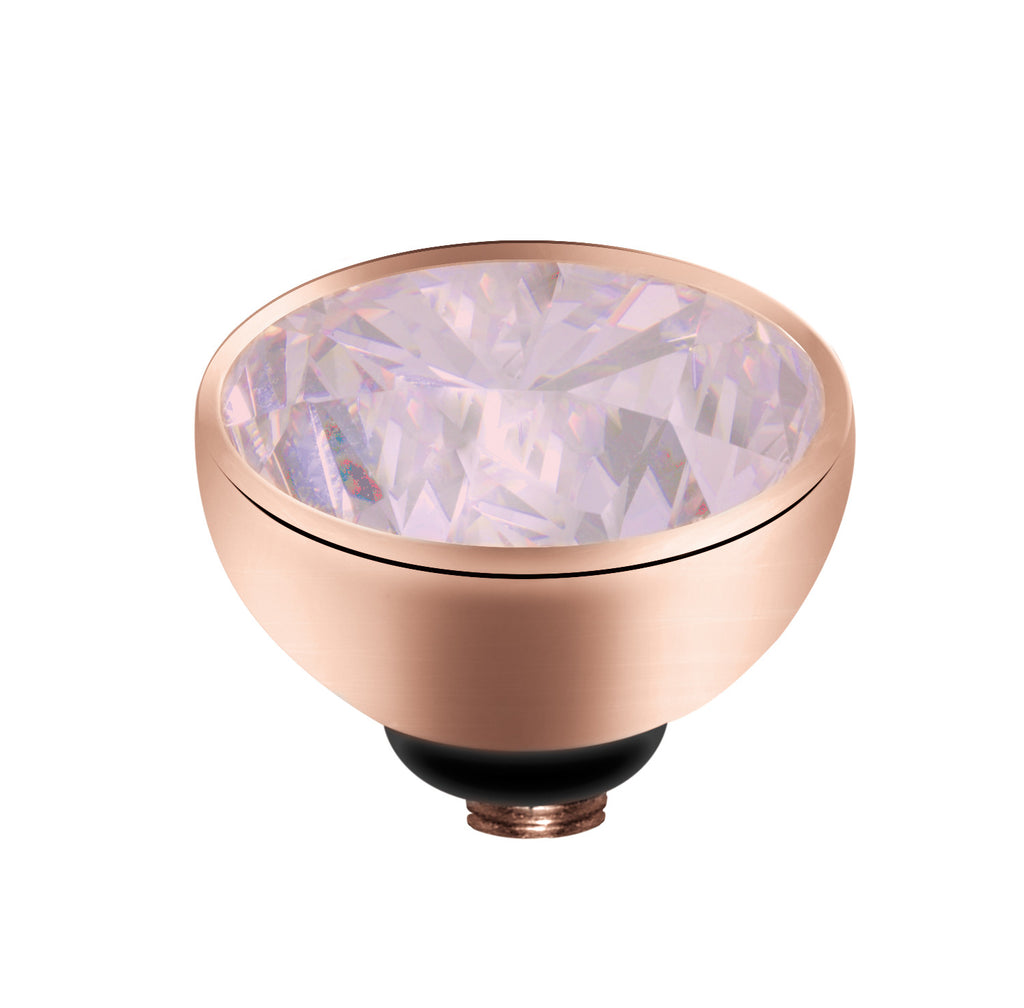 MelanO milk pink/rg interchangeable 8mm gem - Ellimonelli