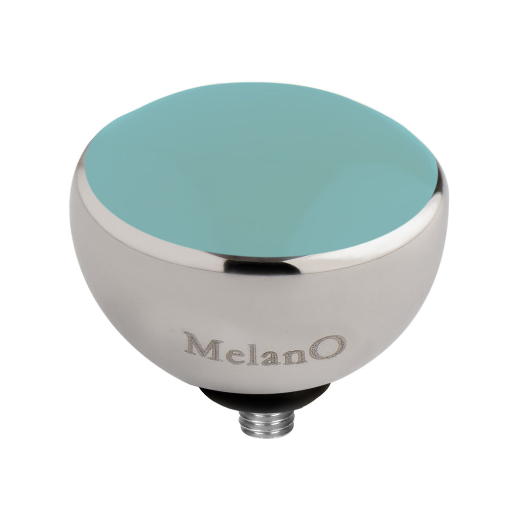 MelanO turquoise/ss interchangeable 8mm gem - Ellimonelli