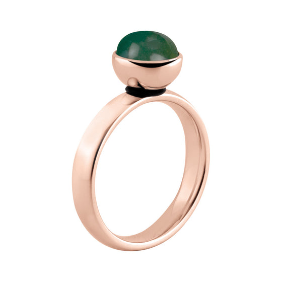 MelanO rose gold bevelled ring - Ellimonelli