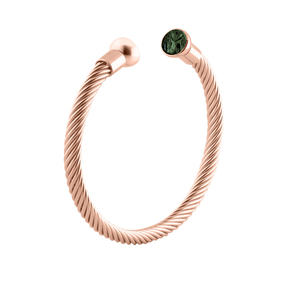 MelanO rose gold rope bangle - Ellimonelli