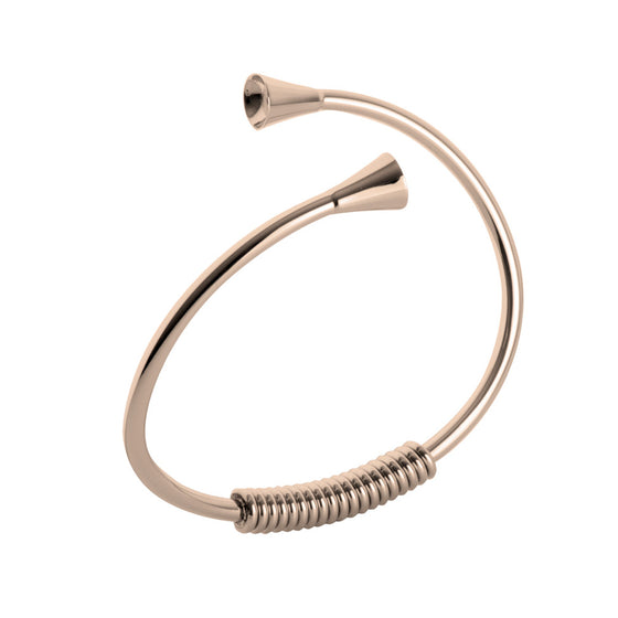 MelanO rose gold plain twist bangle - Ellimonelli