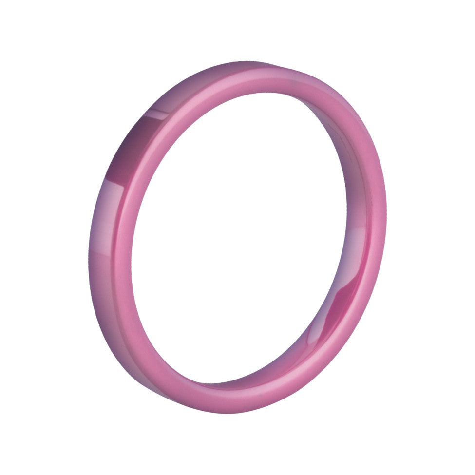 MelanO pink flat ceramic ring - Ellimonelli