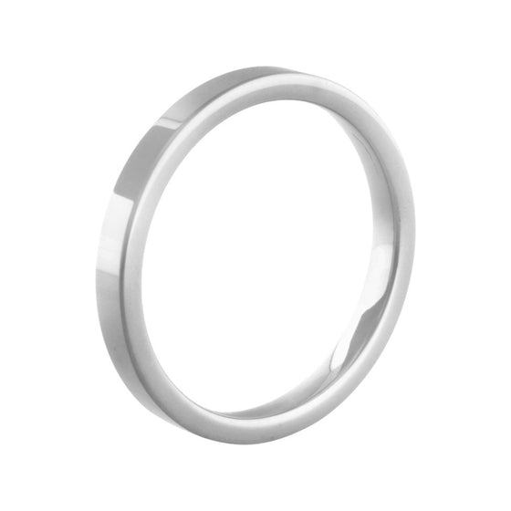 MelanO white flat ceramic ring - Ellimonelli